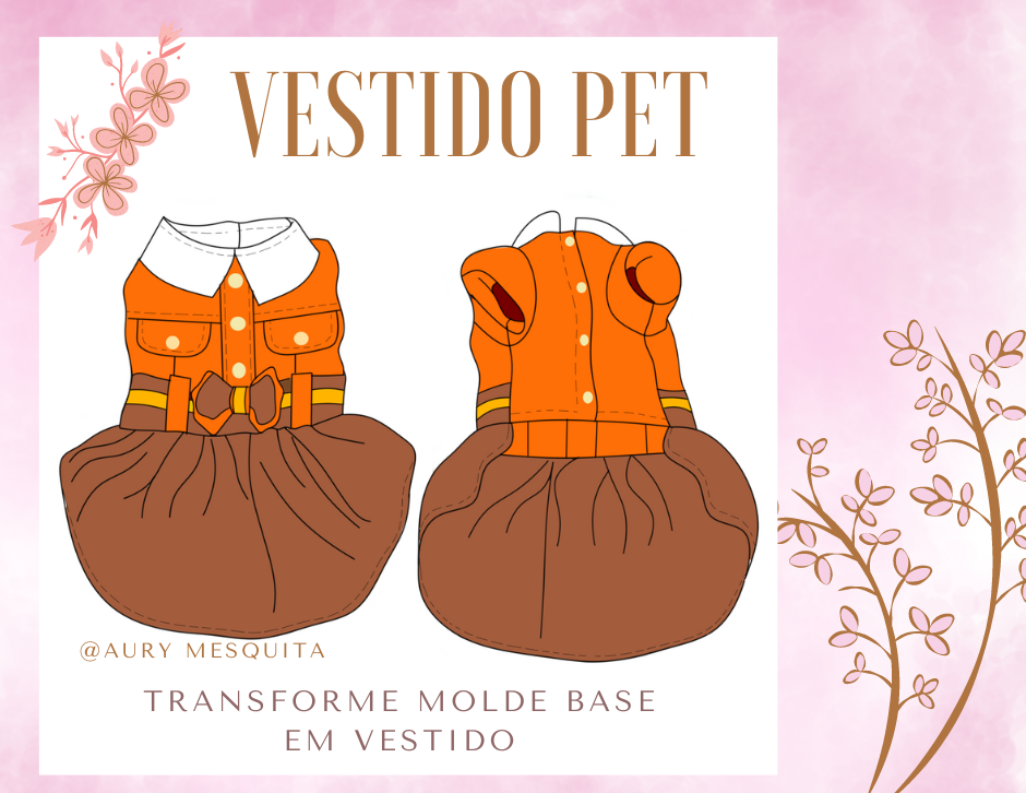 Molde Vestido Pet – Aury Moda Pet