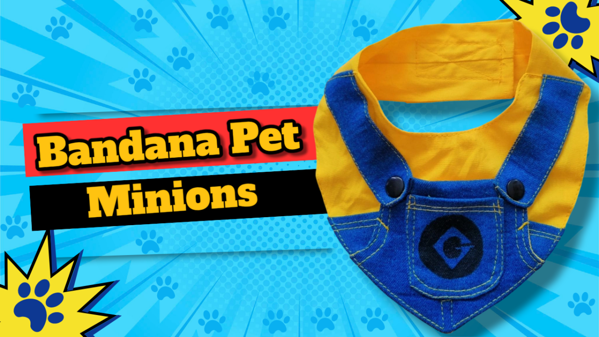 Transforme Seu Pet em um Minion Fashionista com Esta Bandana Especial!