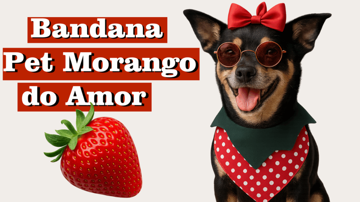 Como Fazer a Bandana Pet Morango do Amor 🍓 – Tutorial Completo com Dicas de Costura